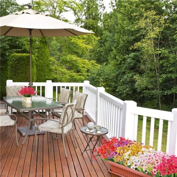 20Bundles Artificial Outdoor Flowers UVResistant Fake Flowers No Fade Faux Shrub - Picture 5 of 7